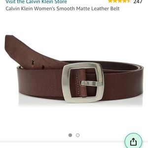 Leather Womens belt by Calvin Klein